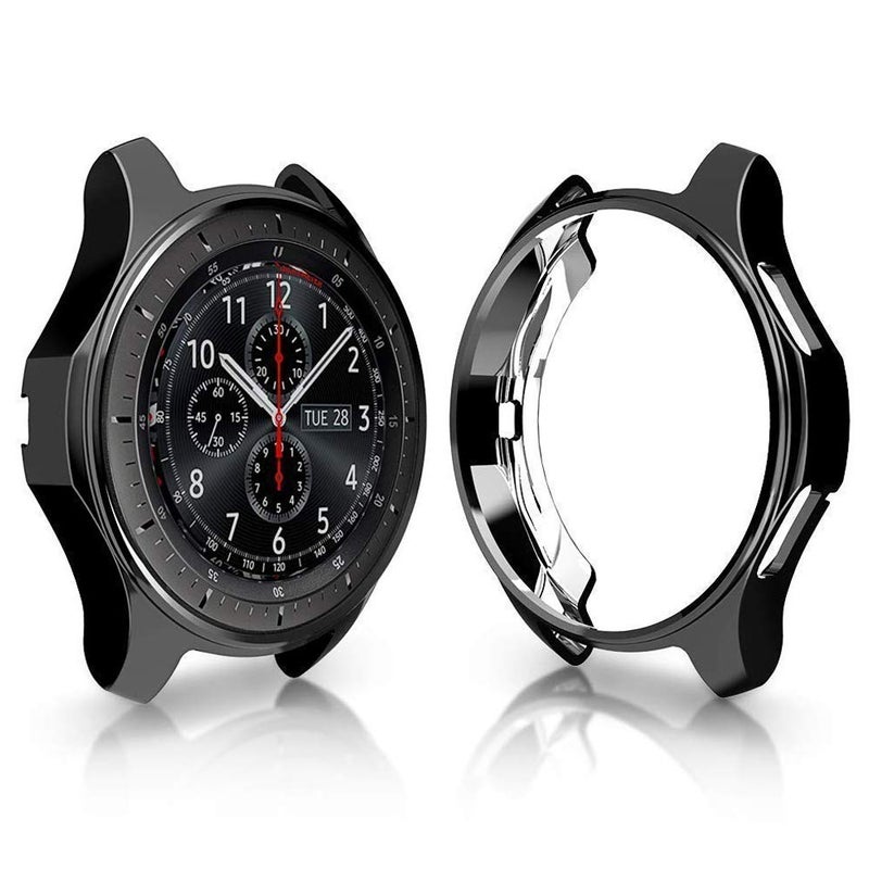 RICHONE [6-Pack] Protector Case Compatible with Samsung Galaxy Watch 46mm and Gear S3 Frontier (Not Fit for Galaxy Watch 4 Classic 46mm), Soft TPU Plated Cover Bumper Smartwatch Accessories - Image 2